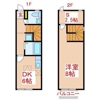 間取図 リースランド川上　Ｂ棟