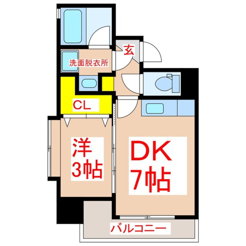 間取図 Ｌｉｎｋｕｓｃｏｕｔ　ＩＺＵＭＩ