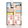 リテラス清水 1LDKの間取り