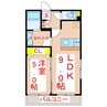 リテラス清水 1LDKの間取り