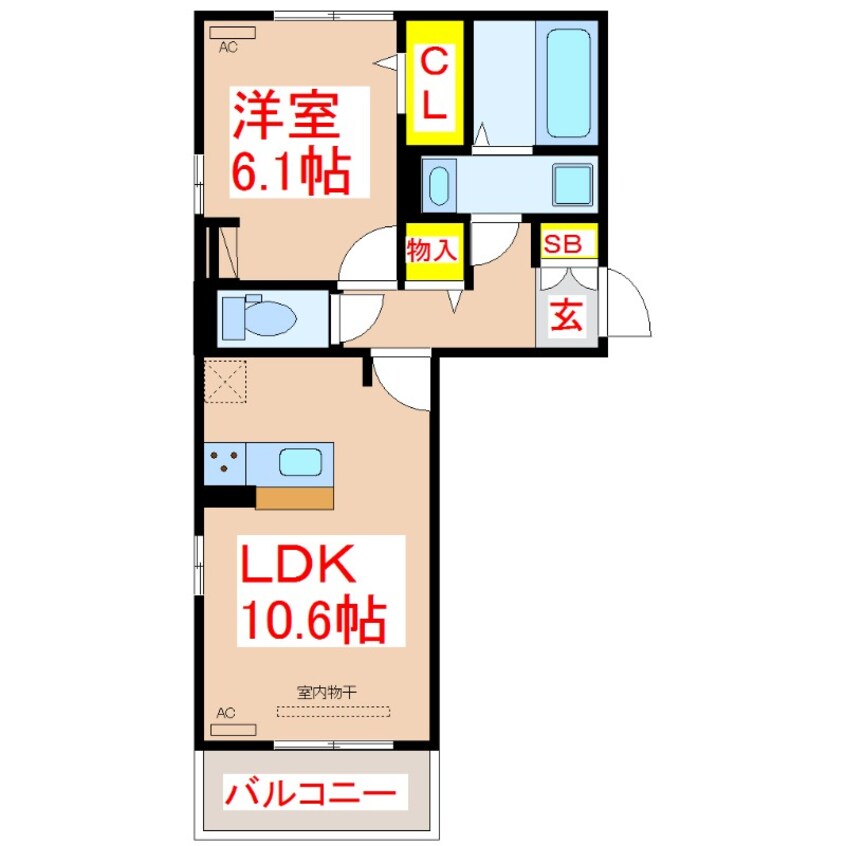 間取図 ヴィヴァーチェ・Ｋ