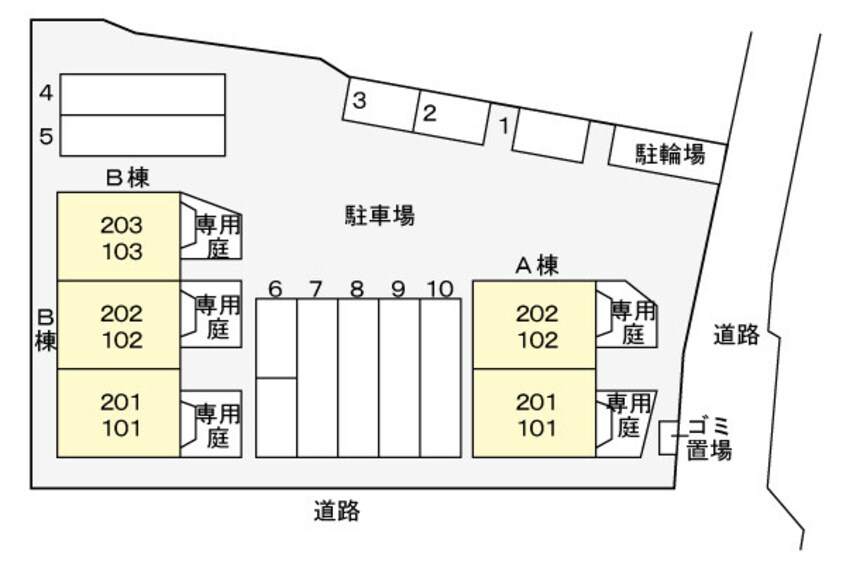 駐車場配置図 クリアネスＹ・Ⅱ