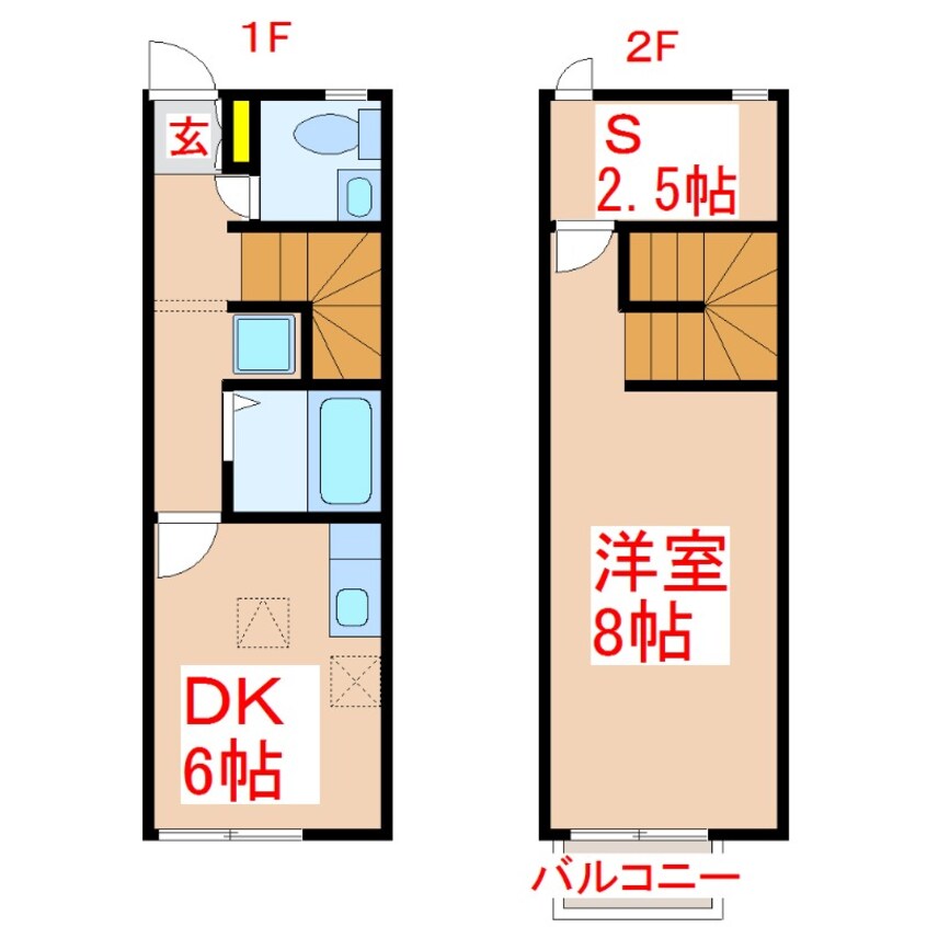 間取図 リースランド川上　Ｂ棟