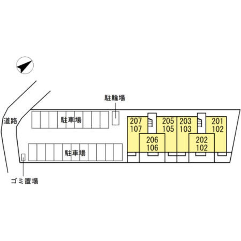 駐車場配置図 ムーンラヴァース