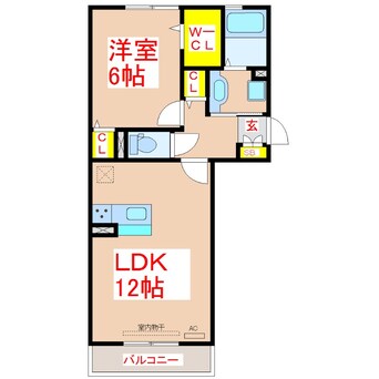 間取図 ソシアメゾン坂元