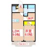 ＧＲＡＮＢＥＬＬ平之町 1LDK+Sの間取り