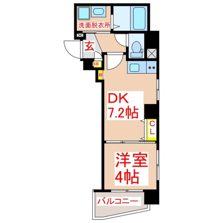 間取図 Ｍｏｄｅｎａ甲突