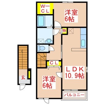 間取図 シエル　ブルー　Ⅱ