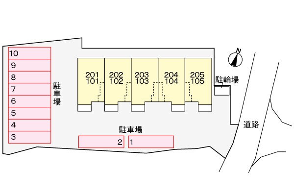 駐車場配置図 四季の風