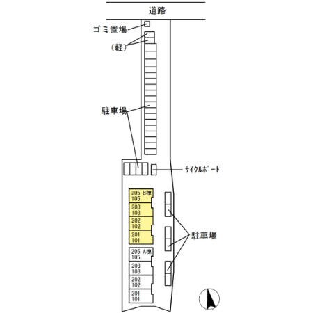 駐車場配置図 マーベラスコート　Ⅱ