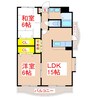 ＯＰＵＳ城山台 2LDKの間取り