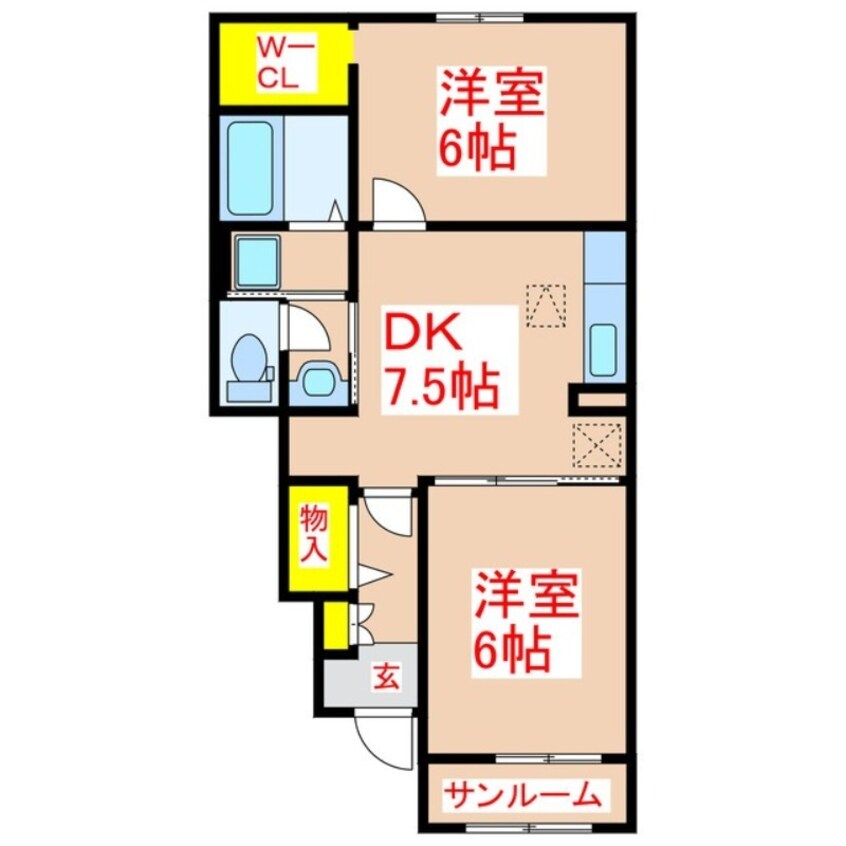 間取図 ｓｅｖｅｎｓｔａｒ　Ⅱ