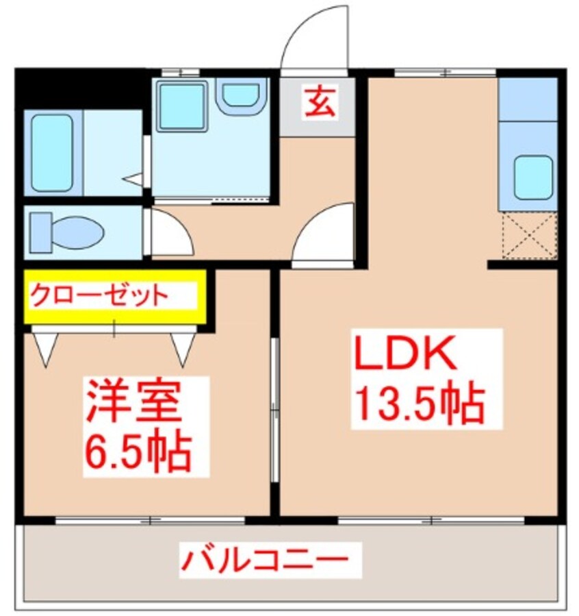 間取図 ＣｕｒｅＰｌａｃｅ吉野中央