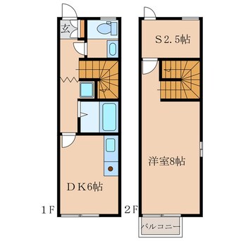 間取図 リースランド西原　Ｄ棟