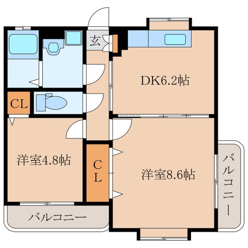 間取図 Ｗｉｎ－Ｗｉｎマンション