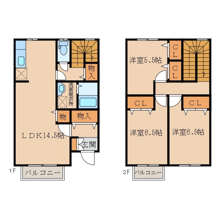 間取図 パークアベニュー西原　Ａ棟