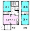 下小田貸家 3LDKの間取り