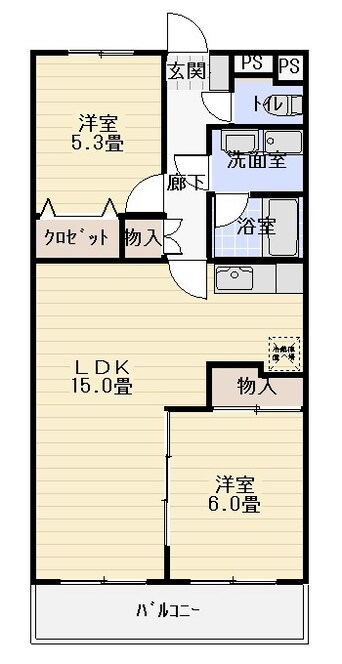 間取図 コンフォート萩Ｍ