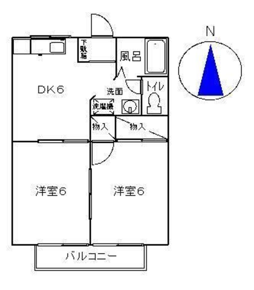 間取図 サニーホームズ　A