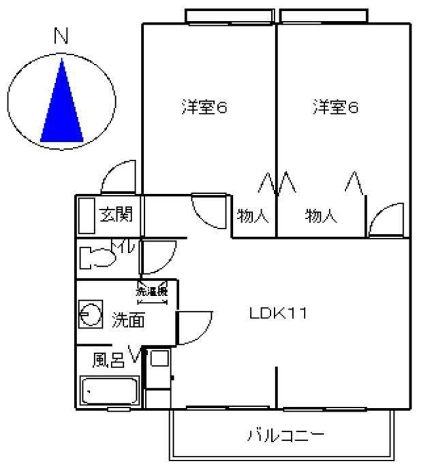 間取図 イーストブルー