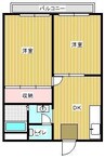 アーバンスケープ大江A 2DKの間取り