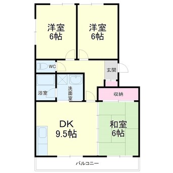 間取図 カームヒルズS（旧　夢コーポ寺島S）