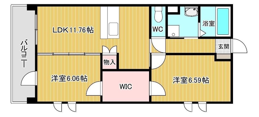 間取図 カトル・パレ