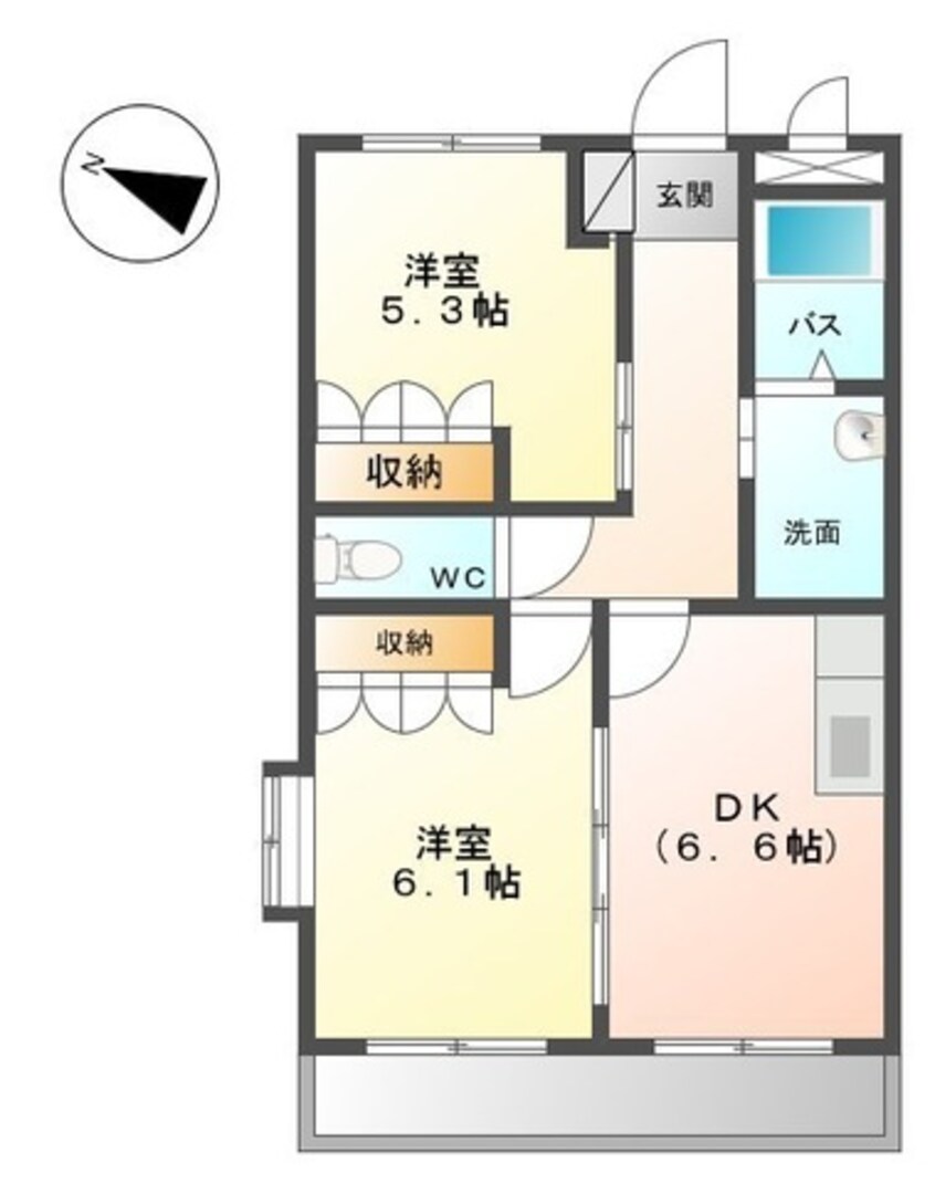 間取図 コンフォールⅡ