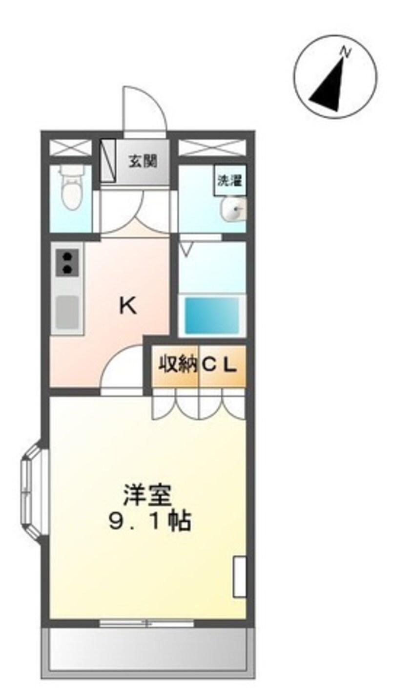 間取図 パステル