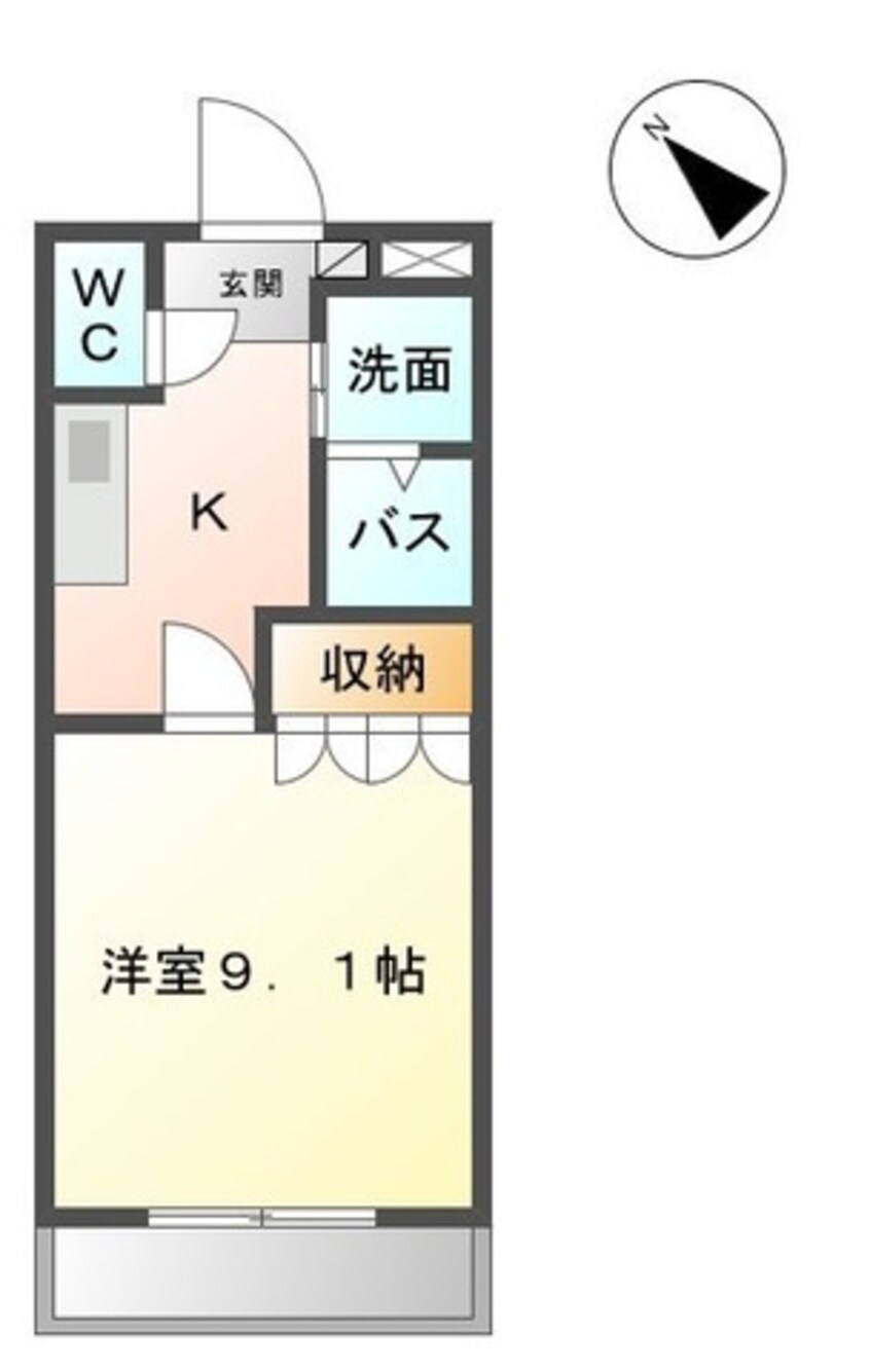 間取図 グリーン・ヒルⅠ