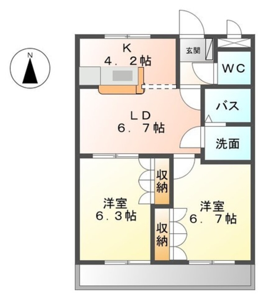 間取図 フールドゥウェル