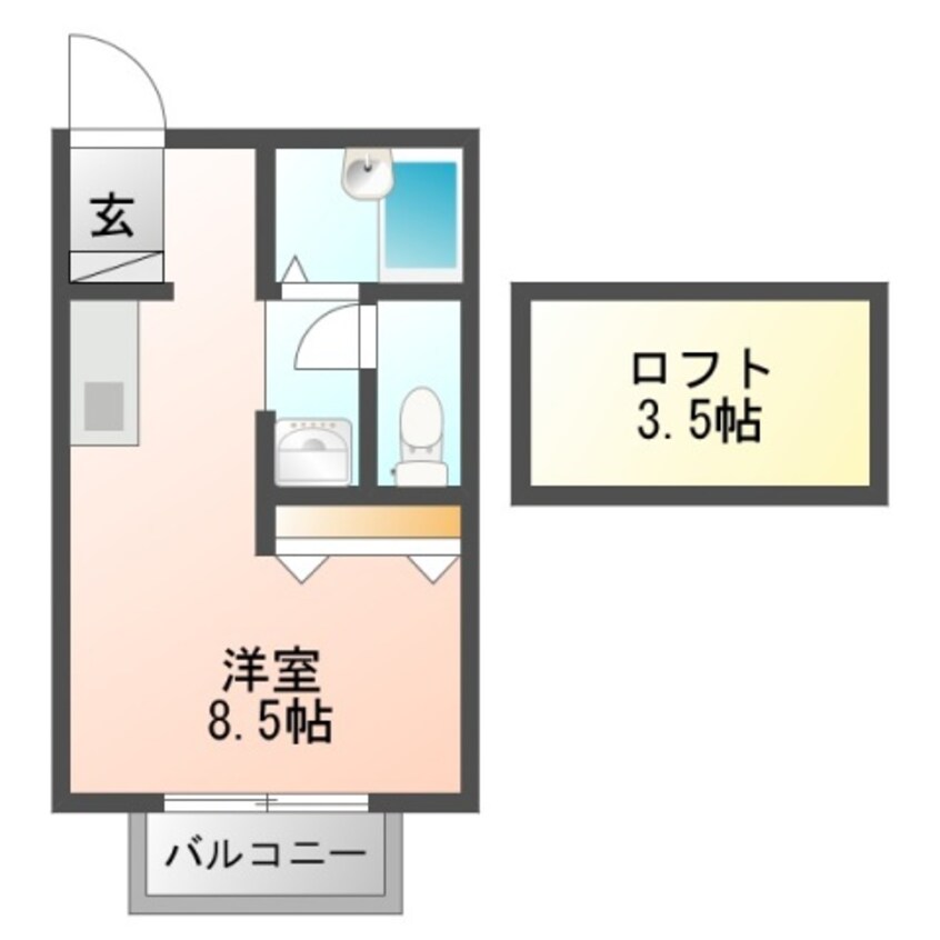 間取図 フローラ泉町A