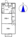 メゾンセリバテール 2Kの間取り