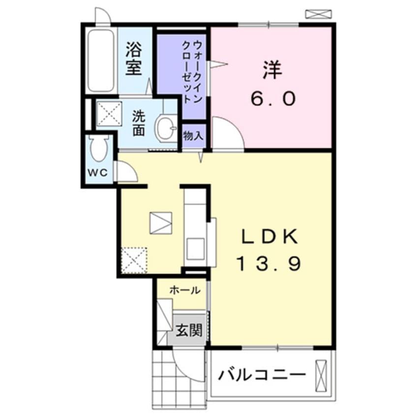 間取図 サウス・ロベリア