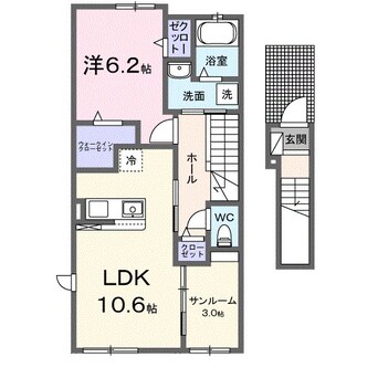 間取図 アウローラ　デル　オエステ