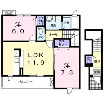 間取図 ベリーフィールド　りんと