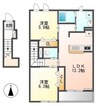 アイリス 2LDKの間取り