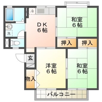 間取図 イーストニュータウンA