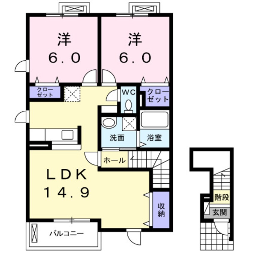 間取図 プレジャー　ケイⅠ