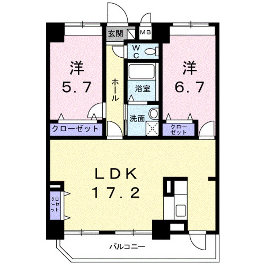 間取図 アルカンシエル