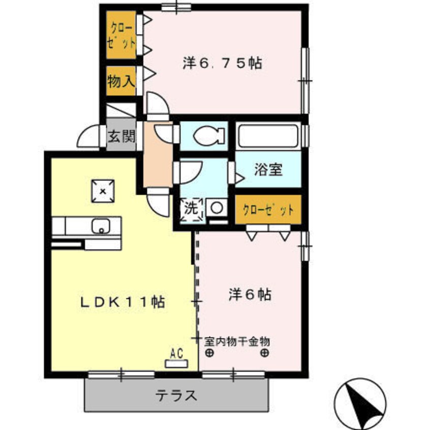 間取図 フレグラント　Ａ