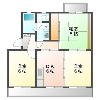 間取図 コーポハイブリッジ