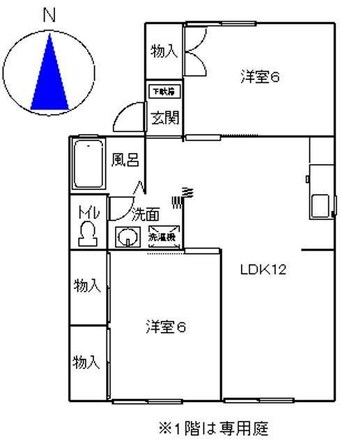 間取図 デュエルベルウッドA