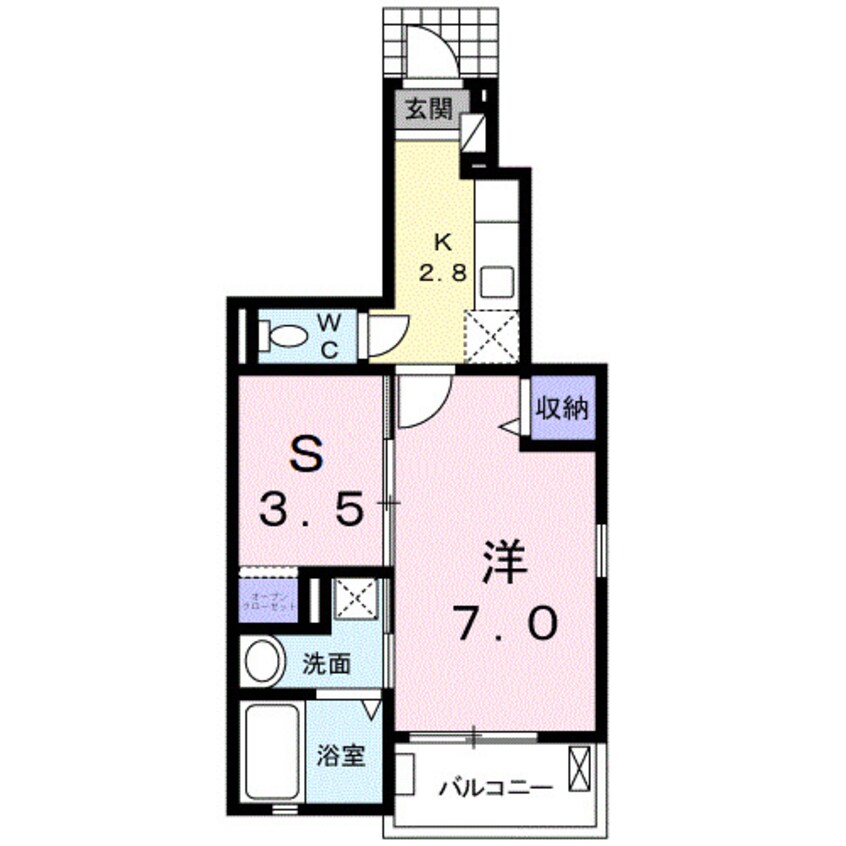 間取図 ＥＹハイツ高島