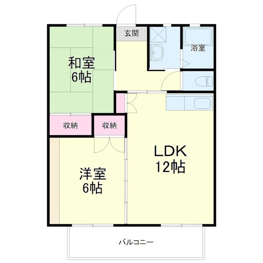 間取図 フラッツ杉Ⅱ