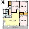 パインハイム　Ｂ 3LDKの間取り