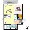 アマルフィ 1LDKの間取り