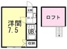 レオパレス焼津 1Rの間取り