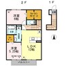 メナージュ 2LDKの間取り