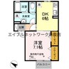 ペニーロイヤル 1DKの間取り